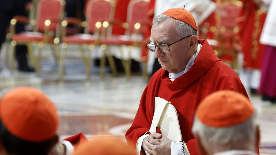 Fifth Novemdiale Mass in memory of Pope Francis at the Vatican
epa12065332 Cardinal Pietro Parolin attends the Fifth Novemdiale Mass in memory of late Pope Francis in Saint Peter's Basilica, Vatican City, 30 April 2025. Pope Francis passed away on Easter Monday, 21 April 2025, at the age of 88, and was buried in the Papal Basilica of St. Mary Major in Rome on 26 April.  EPA/FABIO FRUSTACI 
Dostawca: PAP/EPA.
FABIO FRUSTACI
pope, cardinals, priests, belief, church, catholic, religion, mass
