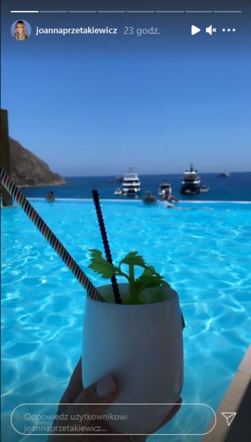 Joanna Przetakiewicz w końcu poleciała na Mykonos