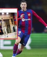 W takim stroju Lewandowski przyjechał na mecz. Jego koledzy zaszaleli
