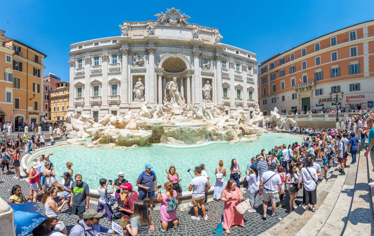 Turyści w Rzymie
