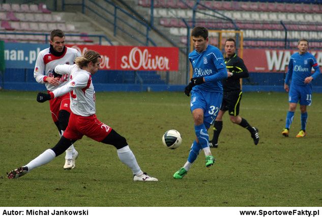 Mateusz Możdżeń w barwach lecha Poznań