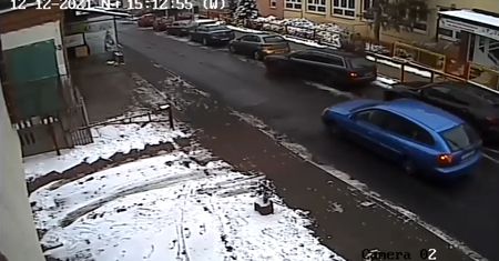 Kalisz: spowodował kolizję i uciekł. Policja publikuje nagranie i prosi o pomoc w ustaleniu sprawcy