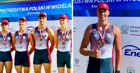 Dwa medale zawodników Płockiego Towarzystwa Wioślarskiego w Długodystansowych Mistrzostwach Polski!
