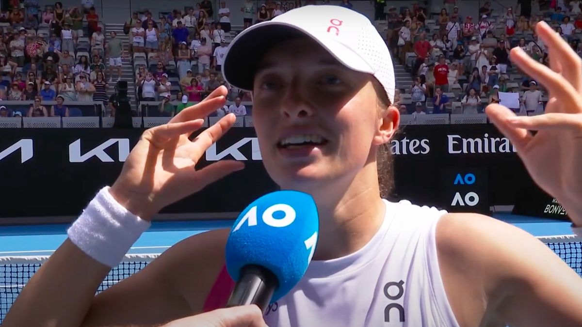 YouTube / Australian Open TV / Na zdjęciu: Iga Świątek