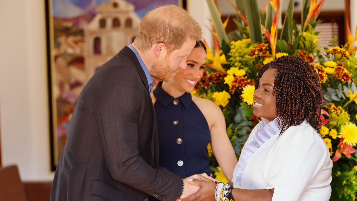 Harry i Meghan spotkali się z wiceprezydentką Kolumbii.