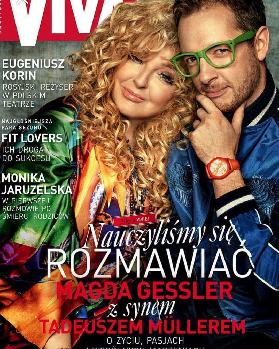 Magda Gessler i Tadeusz Muller na okładce Vivy