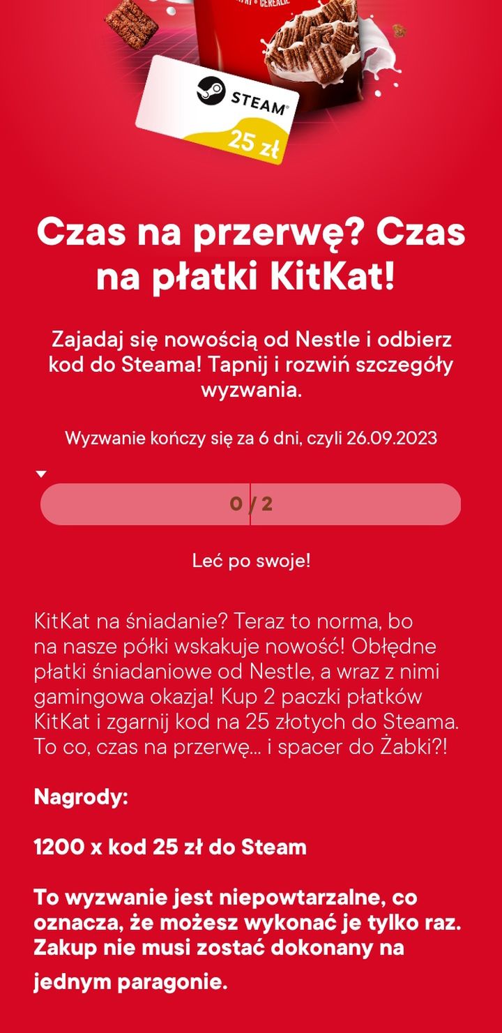 Doładowanie Steam w Żabce