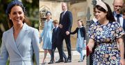 Eleganccy Kate Middleton i książę William mkną z dziećmi i gromadą royalsów na mszę wielkanocną (ZDJĘCIA)