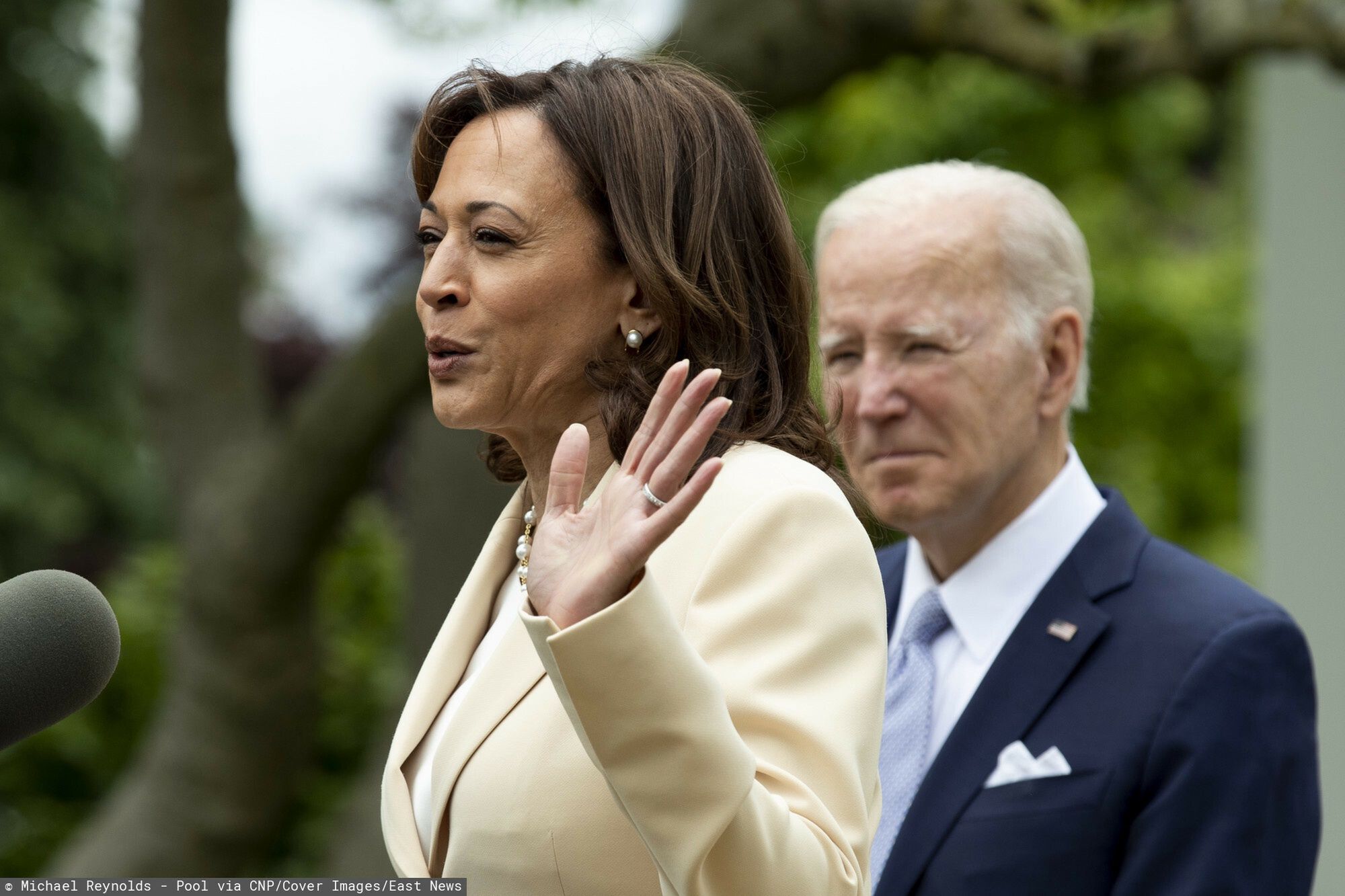 Archiwum zagraniczne East News 2023-05
United States President Joe Biden makes remarks on National Small Business Week, at the White House.

Featuring: President Joe Biden, Vice President Kamala Harris
Where: Washington, District of Columbia, United States
When: 01 May 2023
Credit: Michael Reynolds/POOL via CNP/startraksphoto.com
Michael Reynolds - Pool via CNP