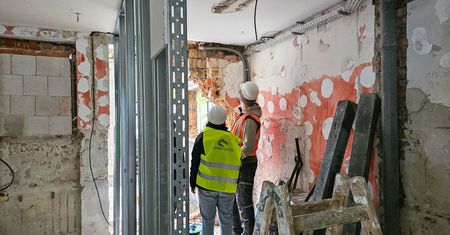 Przedszkole na poznańskim Dębcu jest przebudowywane. Widać już pierwsze efekty