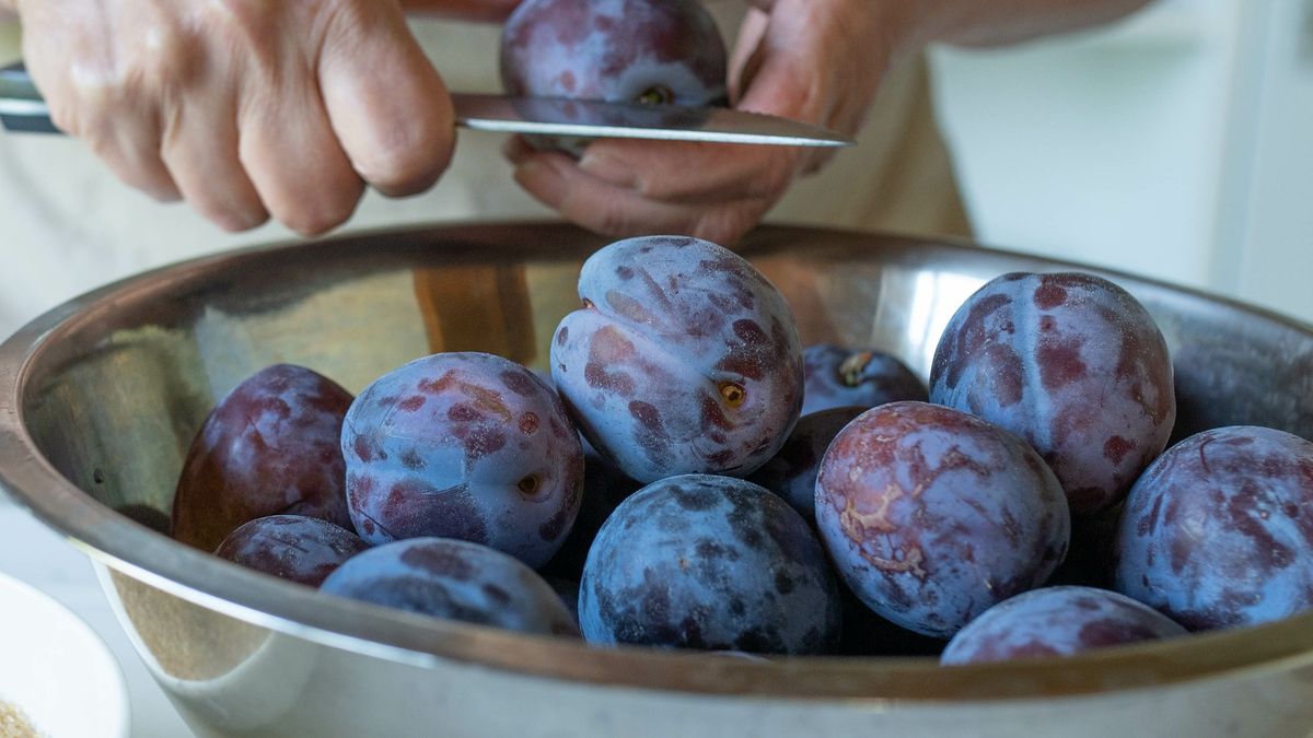 Kompot ze śliwek - bez usuwania pestek