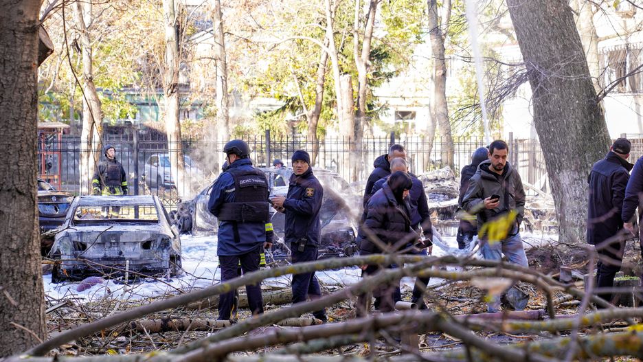 Odessa 18 listopada, po rosyjskim ataku  rakietowym