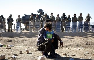 Atak lotniczy na pozycje dżihadystów pod Ajn al-Arab