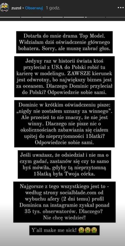 Zuza Kołodziejczyk uderza w Dominica D'Angelicę