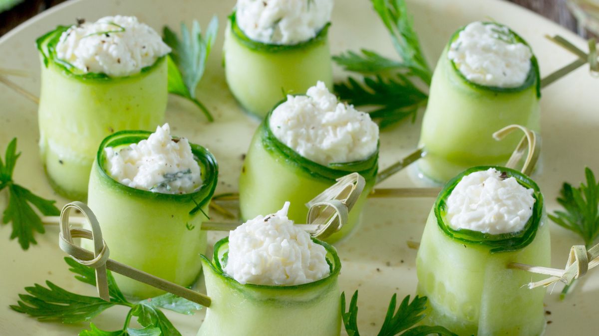 Roladki z ogórka - Pyszności