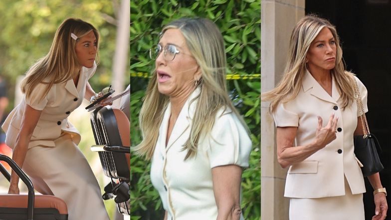 Jennifer Aniston stroi miny na planie serialu