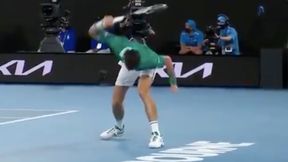 Australian Open: kamery pokazały, jak Novak Djoković wpadł w szał. "Ojojojojoj"
