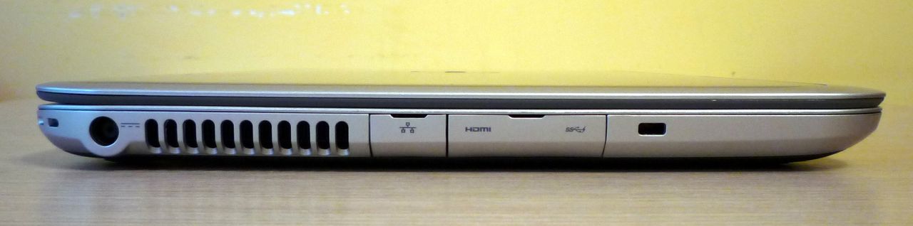 Dell Inspiron 14z (5423) - ścianka lewa (zasilanie, LAN, HDMI, USB 3.0, Kensington Lock)
