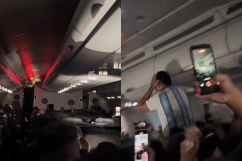 Pilot zakpił z argentyńskich kibiców. Na pokładzie samolotu wybuchła euforia