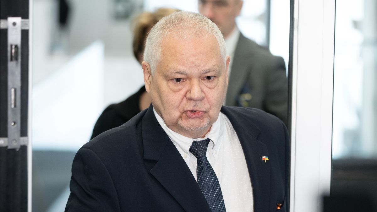 President of the National Bank of Poland Adam Glapinski, interviewed by the Public Finance Committee as a candidate for a second term as Poland's central bank chief, at Sejm (lower house of parliament) in Warsaw, Poland on April 13,  2022 (Photo by Mateusz Wlodarczyk/NurPhoto via Getty Images)