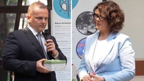 Polityk PiS wręczył kandydatce KO szalik Piasta. Oto co nagle zrobiła