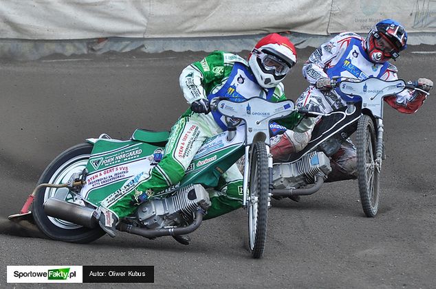 Jesper Monberg i Marcin Jędrzejewski w ostatnim meczu byli silną parą Kolejarza