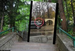 Polityk PiS zjechał autem po schodach wprost do miejskiego parku. Jest nagranie