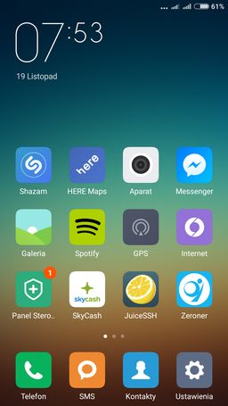 Ekran główny Xiaomi