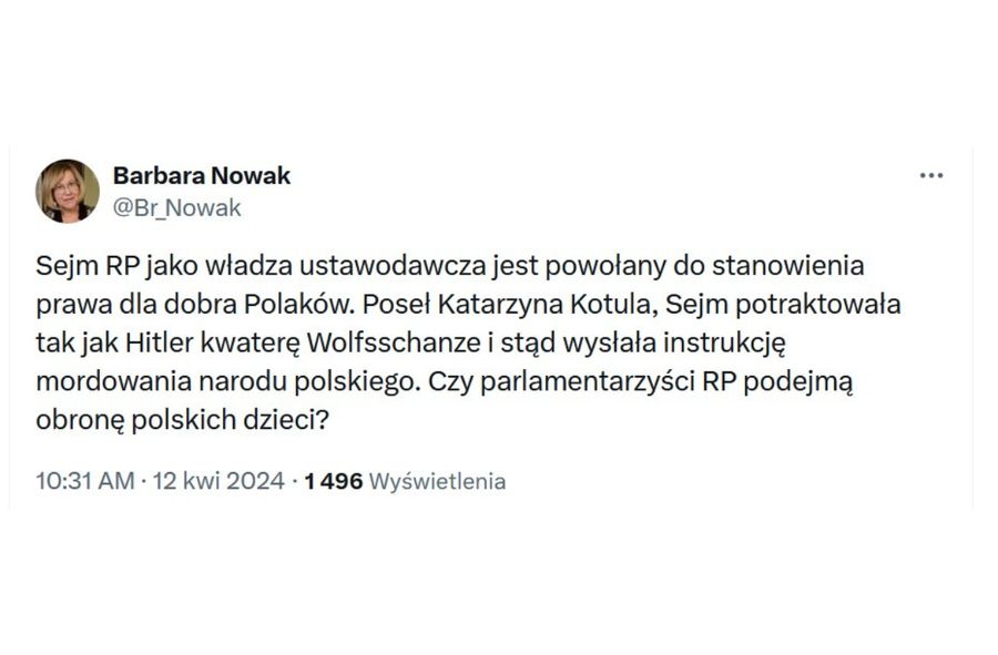 Barbara Nowak o Katarzynie Kotuli