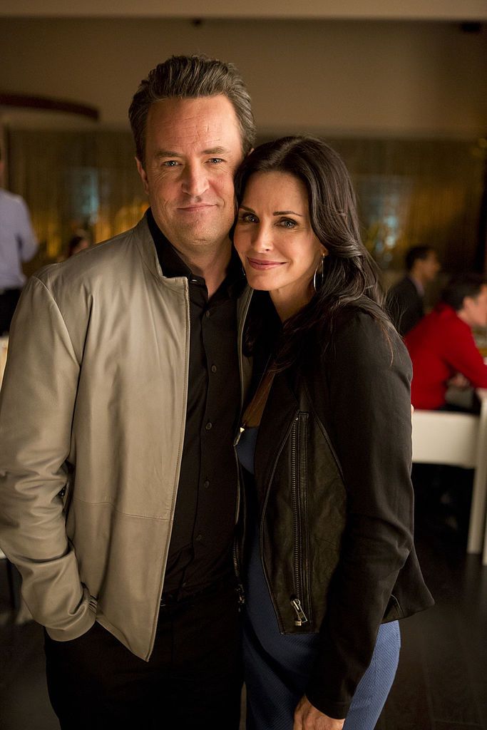 Courteney Cox and Matthew Perry in 2013.