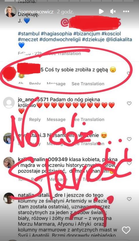 Joanna Racewicz kontra hejter