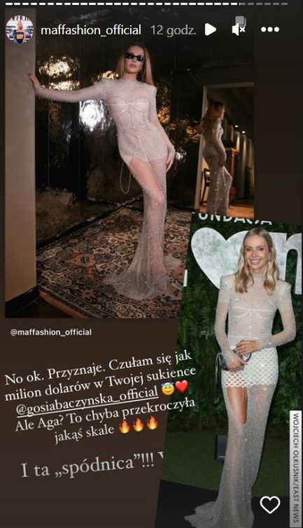 Maffashion chwali kreację Agnieszki Woźniak-Starak
