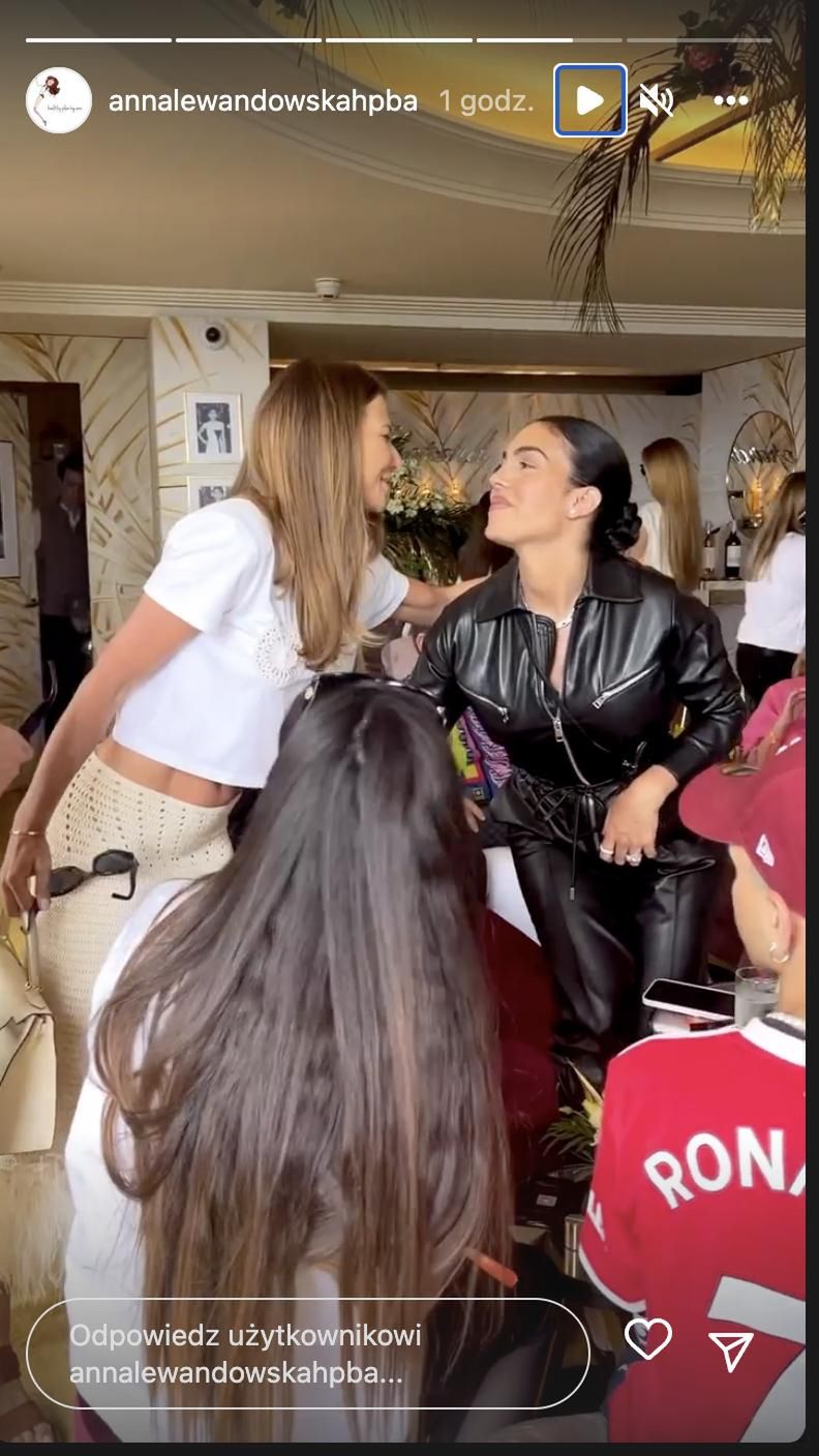 Anna Lewandowska i Georgina Rodriguez w Cannes