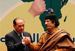Berlusconi i Kadafi obiecali sobie "wieczną przyjaźń"
