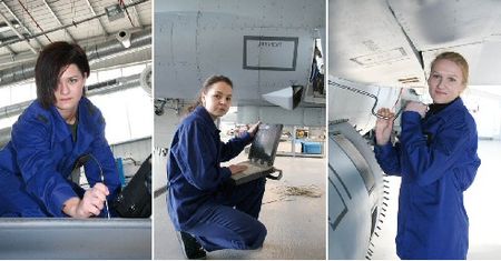 Te dziewczyny "opiekują się" F-16