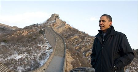 Obama zwiedzał Wielki Mur, a służby nękały aktywistów