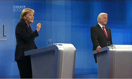 Debata Merkel z największym konkurentem do kanclerskiego fotela