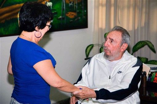 Fidel Castro w ośrodku naukowym