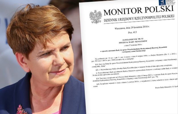 Beata Szydło zlikwidowała Radę ds. walki z rasizmem i ksenofobią