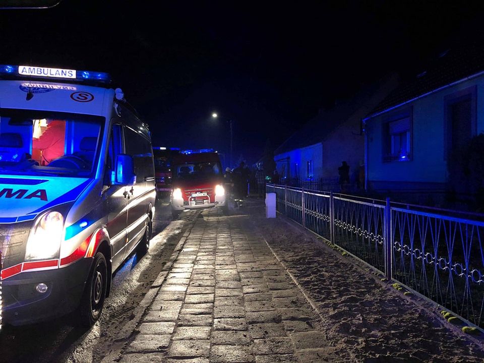 Pożar w budynku jednorodzinnym w miejscowości Zacharzyn