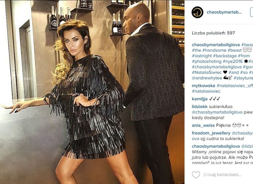 Natalia Siwiec i Andre Whyte na planie kampanii dla marki Chaos by Marta Boliglova