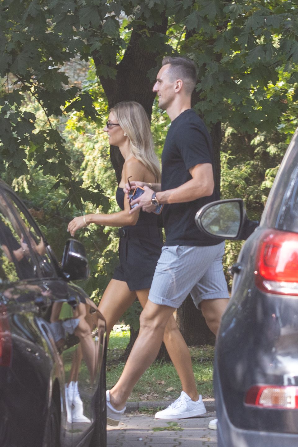 Arkadiusz Milik i Agata Sieramska