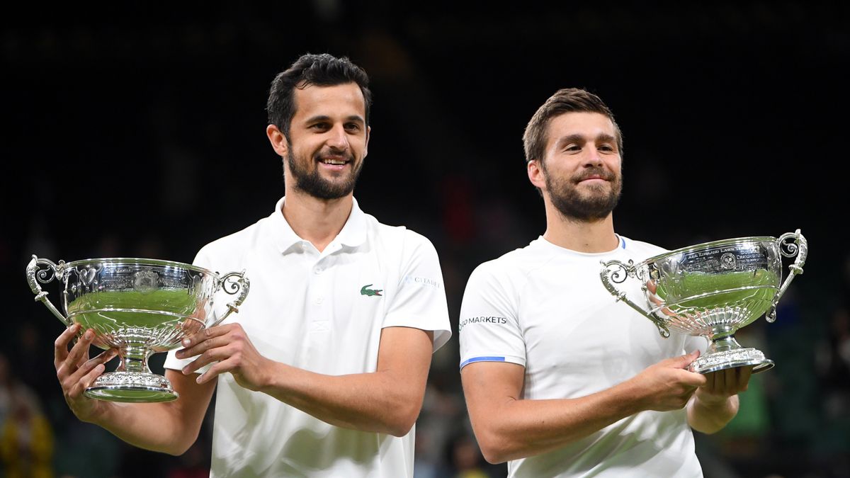 PAP/EPA / NEIL HALL / Na zdjęciu: Mate Pavić i Nikola Mektić, mistrzowie Wimbledonu 2021 w deblu mężczyzn