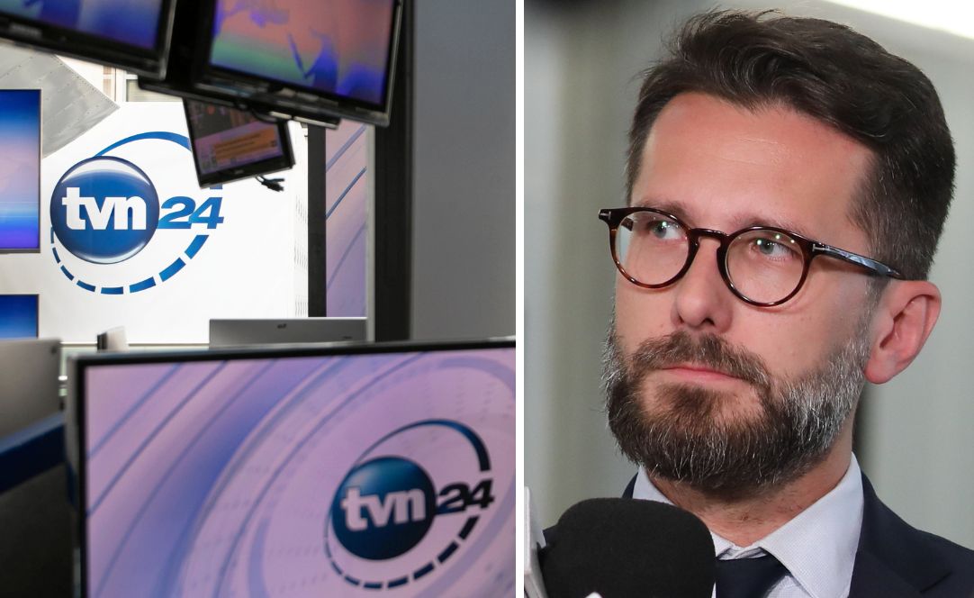 Spięcie na antenie TVN24. Piasecki wzburzony atakiem posła PiS