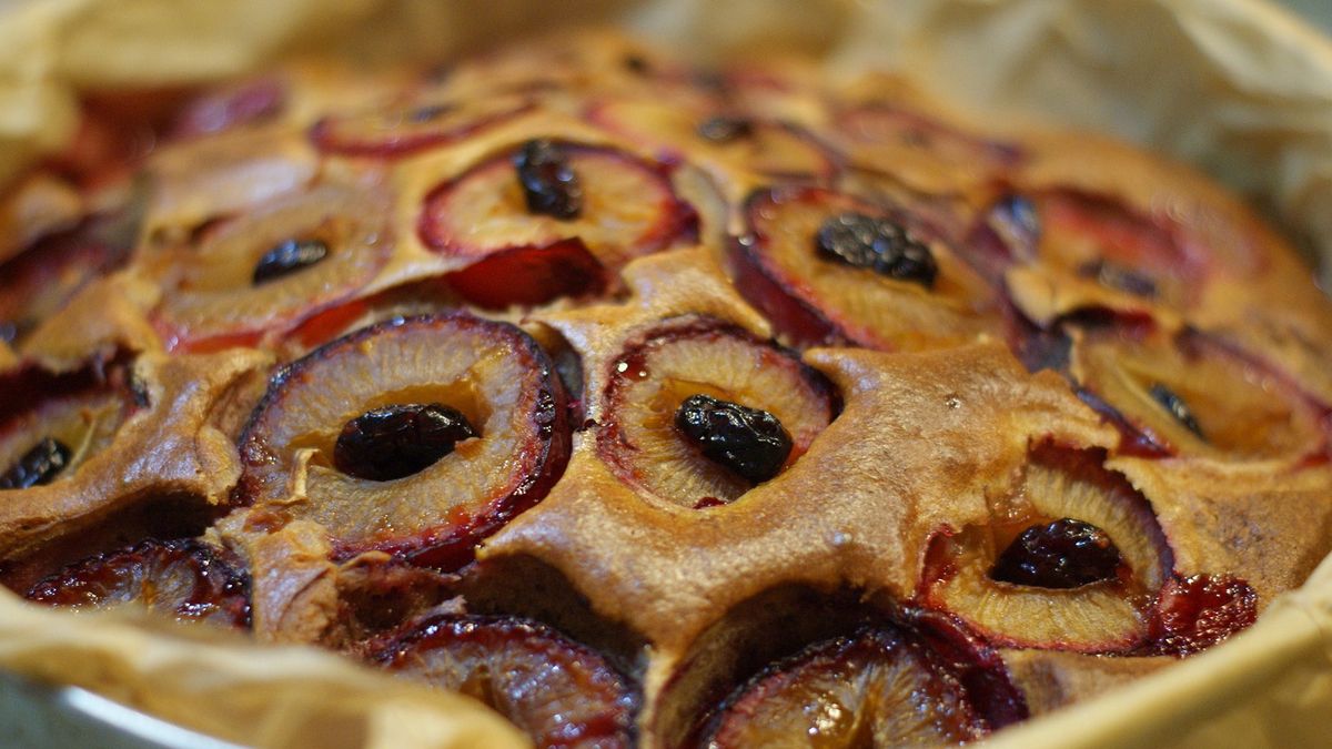 Ciasto ze śliwkami.