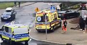 17-latek jechał hulajnogą. Nagranie z Olsztyna. Komentarz zbędny