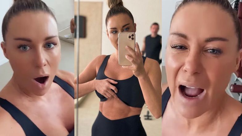 Małgorzata Rozenek wyciska siódme poty na siłowni i prezentuje UMIĘŚNIONY BRZUCH