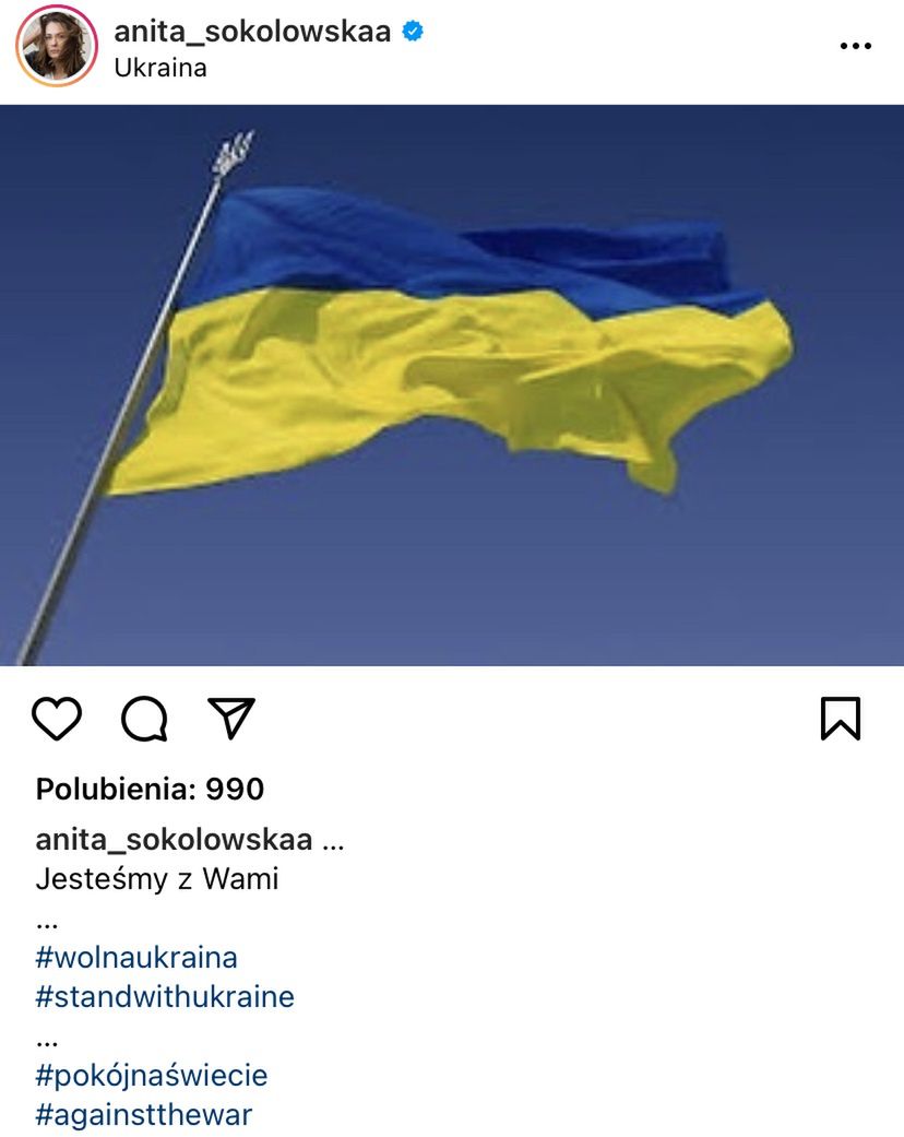 Celebryci solidaryzują się z zaatakowaną przez Rosję Ukrainą