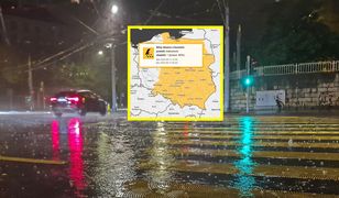 Niedziela z ulewami. Ostrzeżenie dla 14 województw