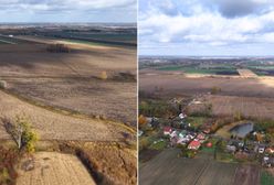Tak wygląda działka pod CPK, o której mówią wszyscy. Nagranie z Zabłotni